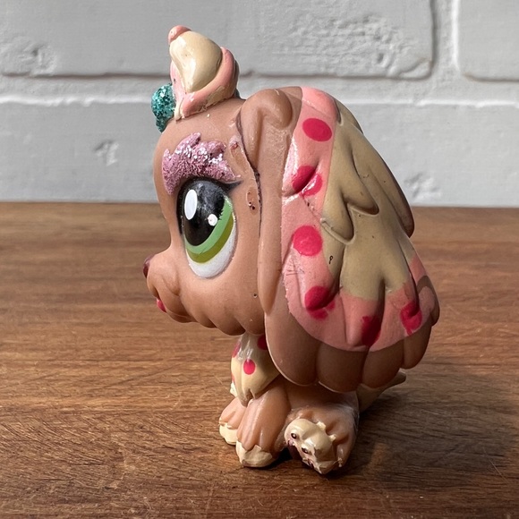 LPS Littlest Pet Shop RARE GLITTERY Dog Sitting - Picture 3 of 5